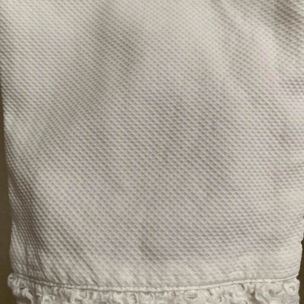 Vintage Gymboree Parisian Rose Embroidered Lace Cropped Pants Pink White Size 6
